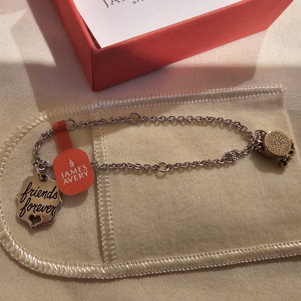 James Avery Forever Friends Slider Charm Bracelet